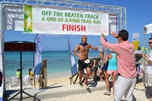 David Lim crossing finish line 2014