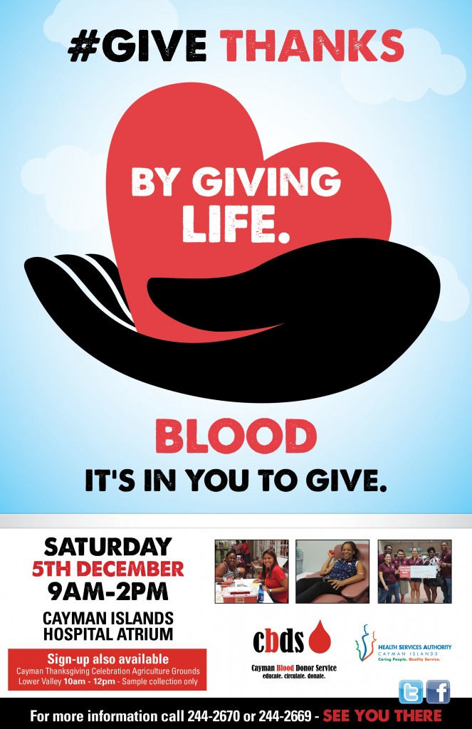 Thanksgiving Blood Drive - Event Poster