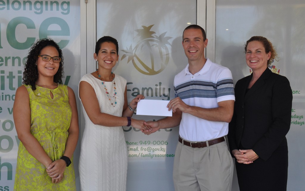 Cheque presentation to the Family Resource Centre